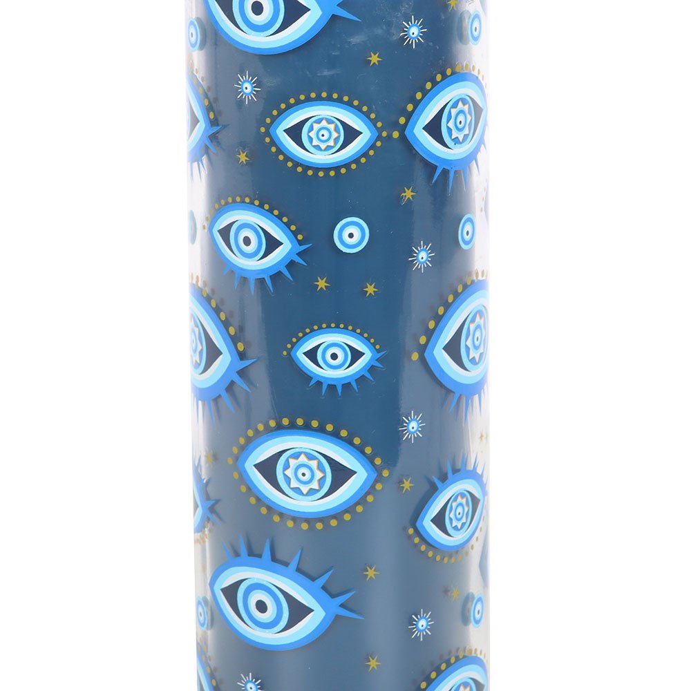Something Different - All Seeing Eye Print White Rose Tube Geurkaars - Multicolours
